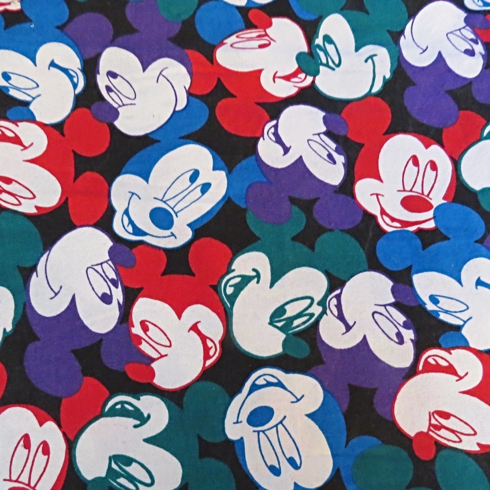 1.5 Yards of Vintage Mickey Mouse Fabric